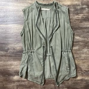 Max Jeans Green Utility Vest